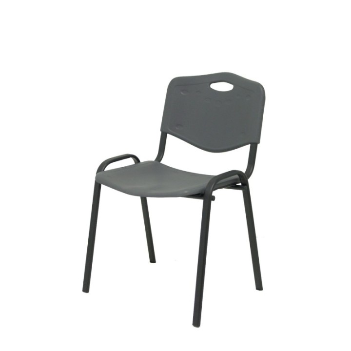 Pack 2 sillas Iso plastic PVC gris