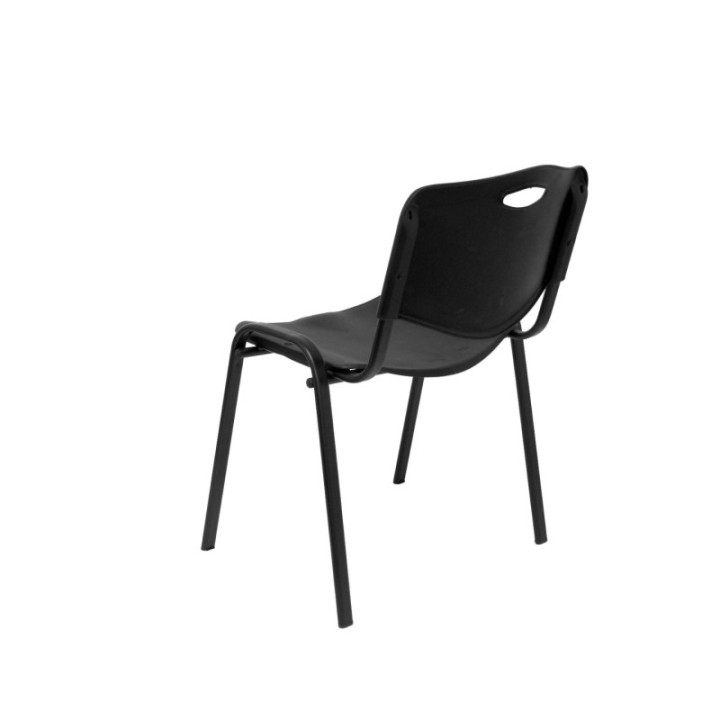 Pack 2 sillas Iso plastic PVC negro