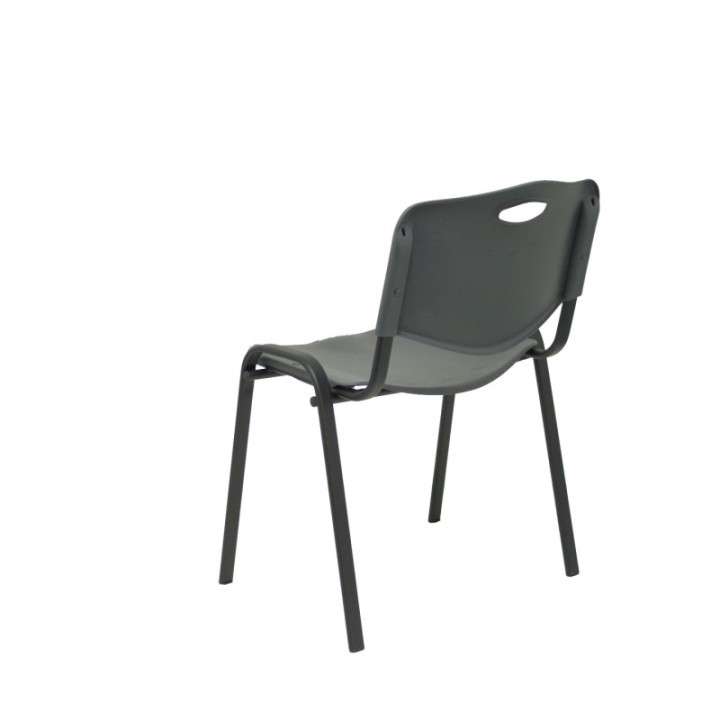 Pack 4 sillas Iso plastic PVC gris