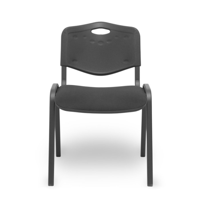 Pack 4 sillas Iso Mix respaldo negro asiento aran negro