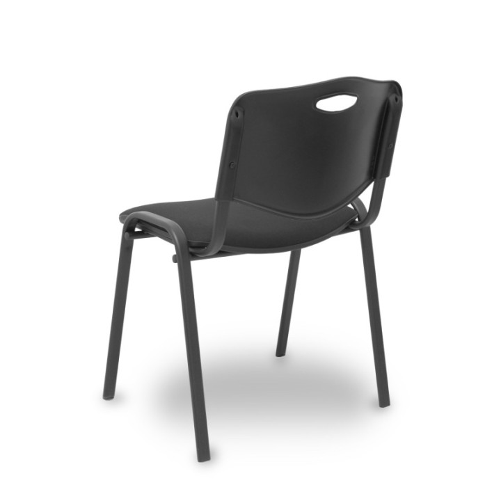 Pack 4 sillas Iso Mix respaldo negro asiento aran negro