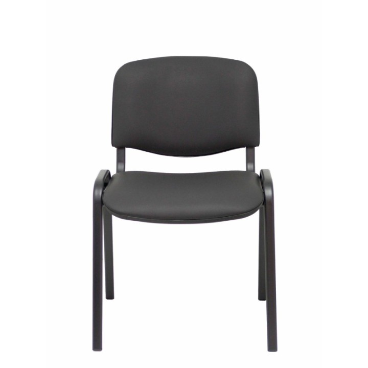 Pack 4 sillas Iso similpiel negro