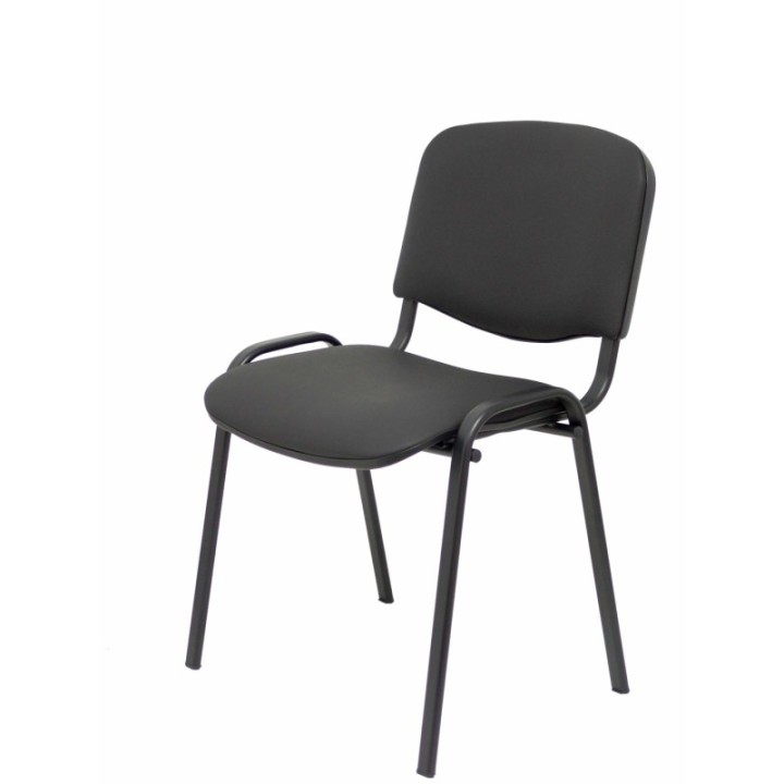 Pack 4 sillas Iso similpiel negro