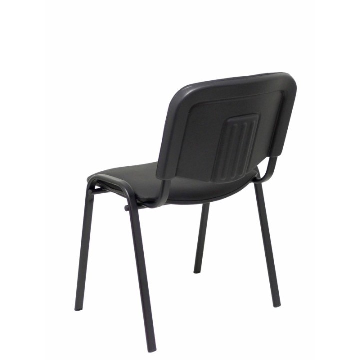 Pack 4 sillas Iso similpiel negro