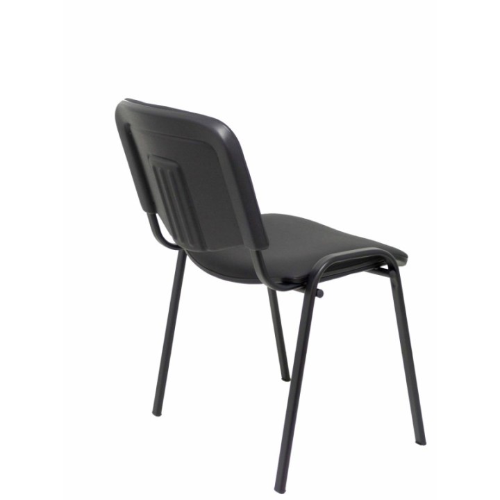 Pack 4 sillas Iso similpiel negro