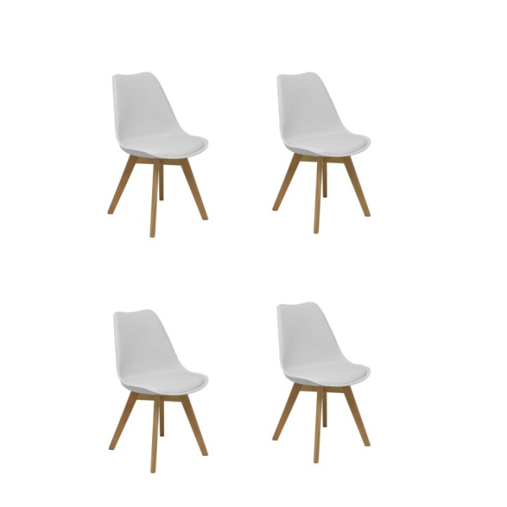 Pack 4 sillas Don Rodrigo 2.0 color blanco