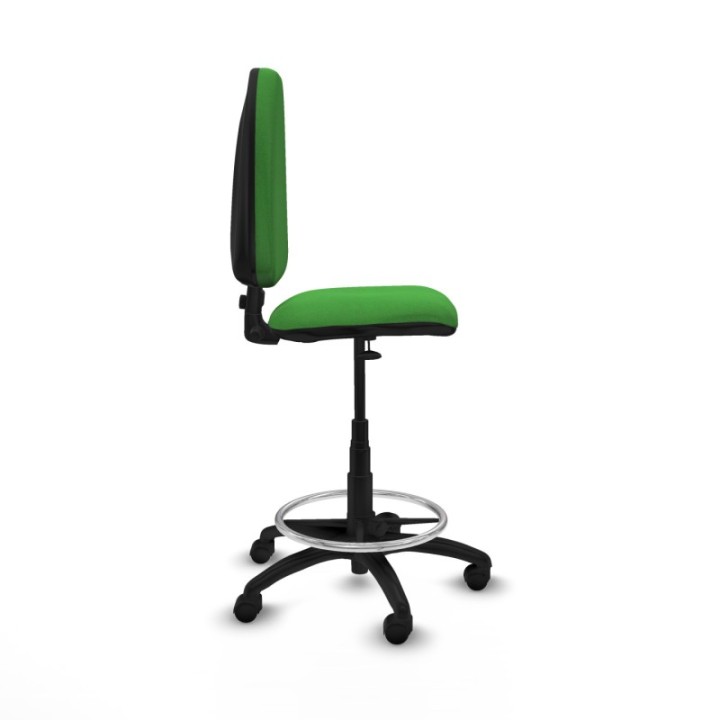 Taburete Aýna CP bali verde base poliamida ruedas nailon 50mm