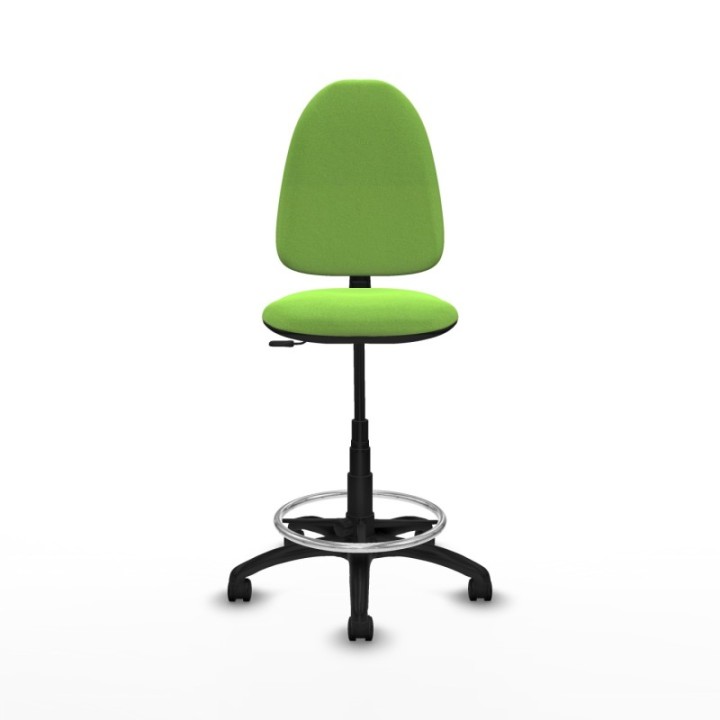 Taburete Aýna CP bali pistacho base poliamida ruedas nailon 50mm