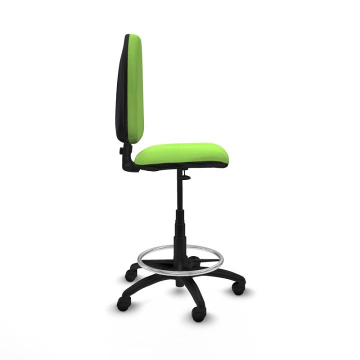 Taburete Aýna CP bali pistacho base poliamida ruedas nailon 50mm