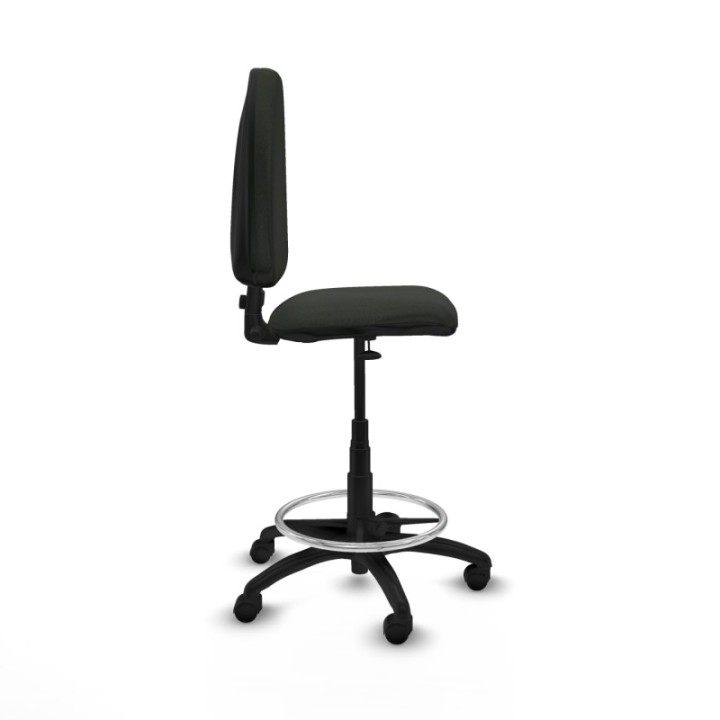 Taburete Aýna CP bali negro base poliamida ruedas nailon 50mm