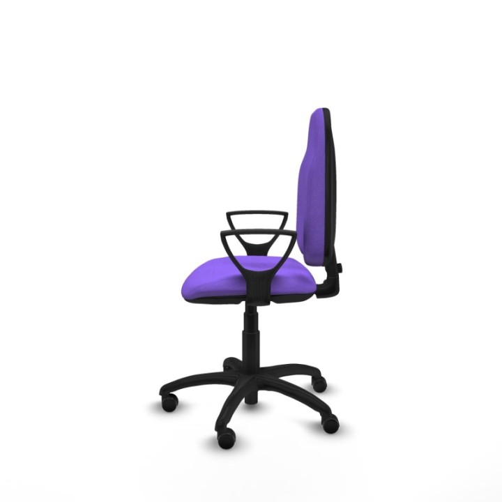 Algarra CP bali lila brazos fijos base poliamida ruedas engomadas 50mm