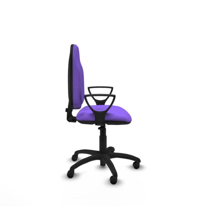 Algarra CP bali lila brazos fijos base poliamida ruedas engomadas 50mm