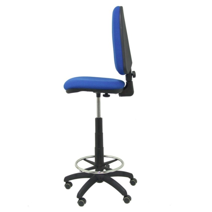 Taburete Aýna bali azul ruedas de parqué