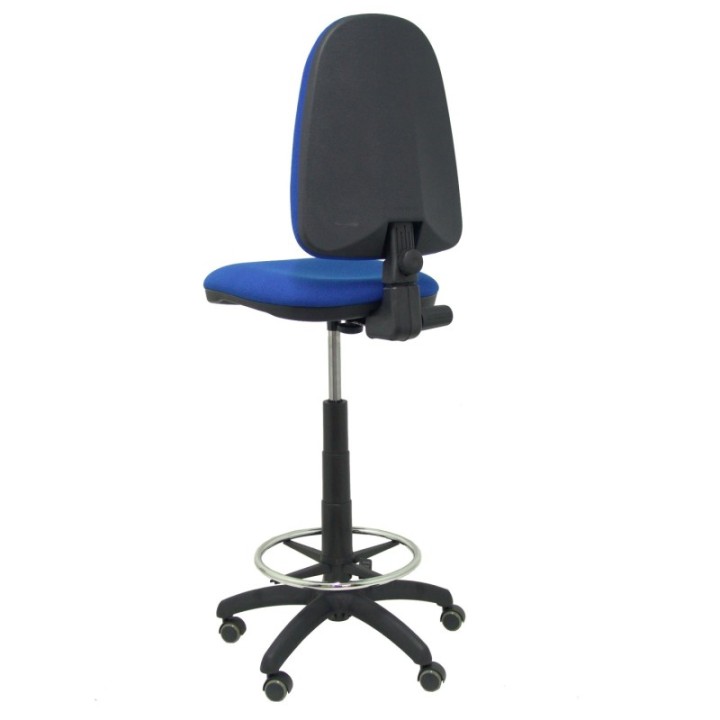 Taburete Aýna bali azul ruedas de parqué