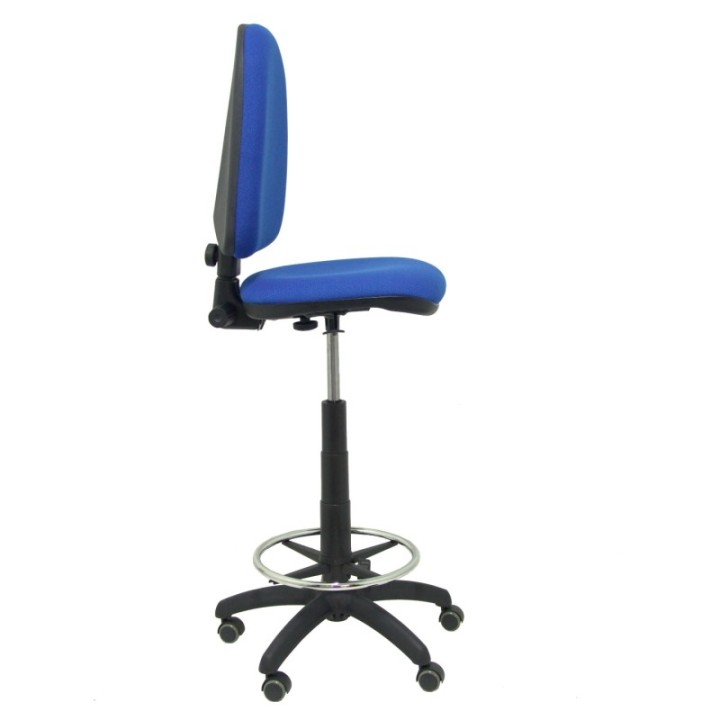 Taburete Aýna bali azul ruedas de parqué