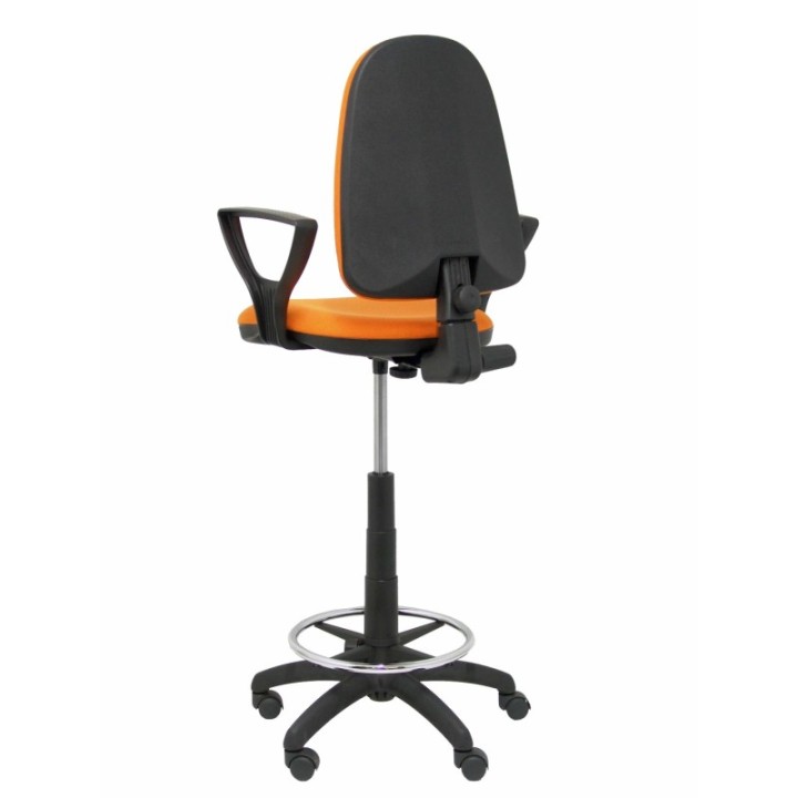 Taburete Aýna bali naranja brazos fijos