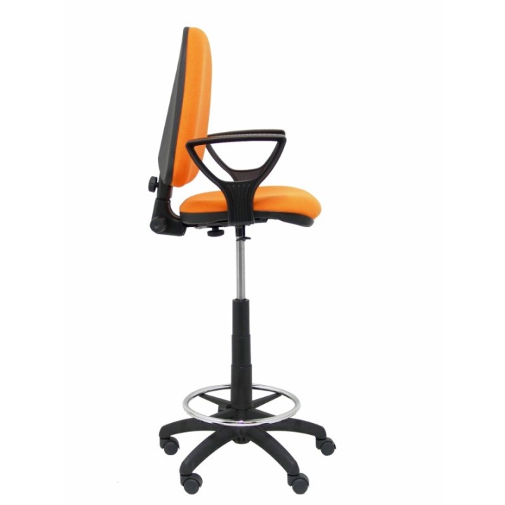 Taburete Aýna bali naranja brazos fijos