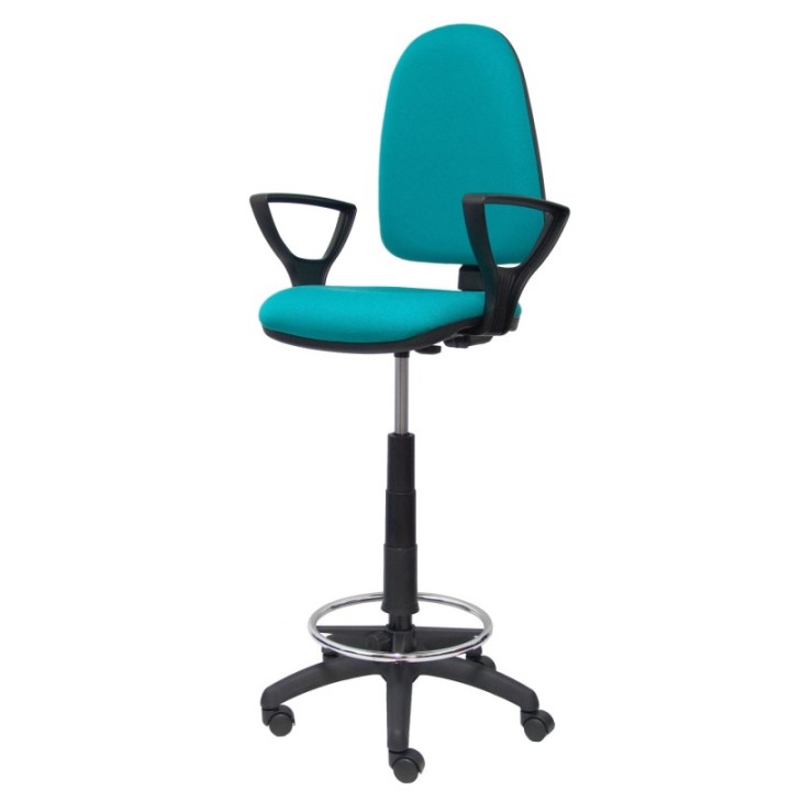 Taburete Aýna bali turquesa brazos fijos