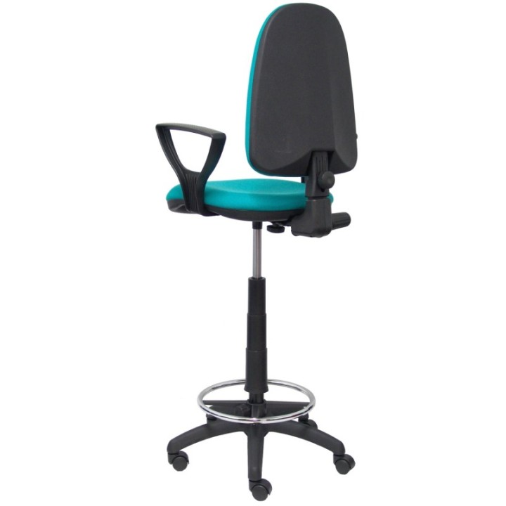 Taburete Aýna bali turquesa brazos fijos