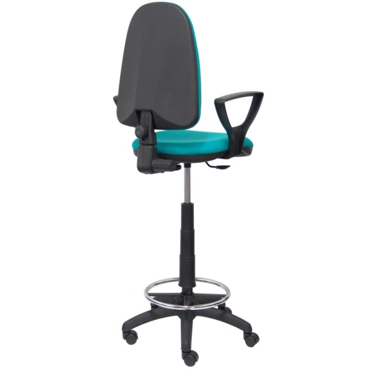 Taburete Aýna bali turquesa brazos fijos