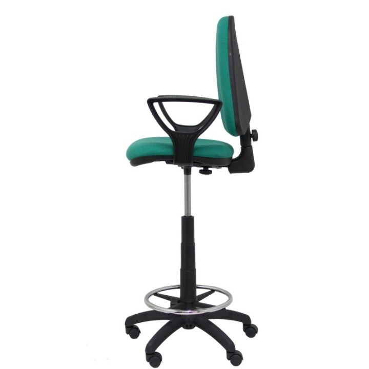 Taburete Aýna bali verde esmeralda brazos fijos