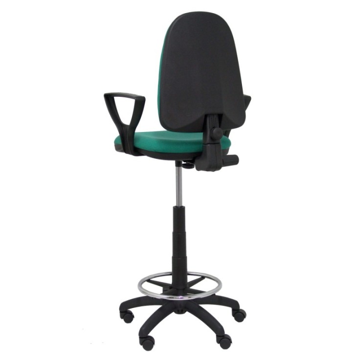 Taburete Aýna bali verde esmeralda brazos fijos