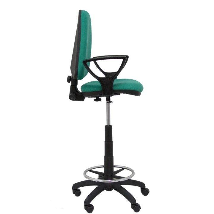 Taburete Aýna bali verde esmeralda brazos fijos