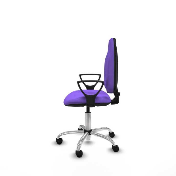 Algarra CP bali lila brazos fijos base cromada ruedas nailon 50mm