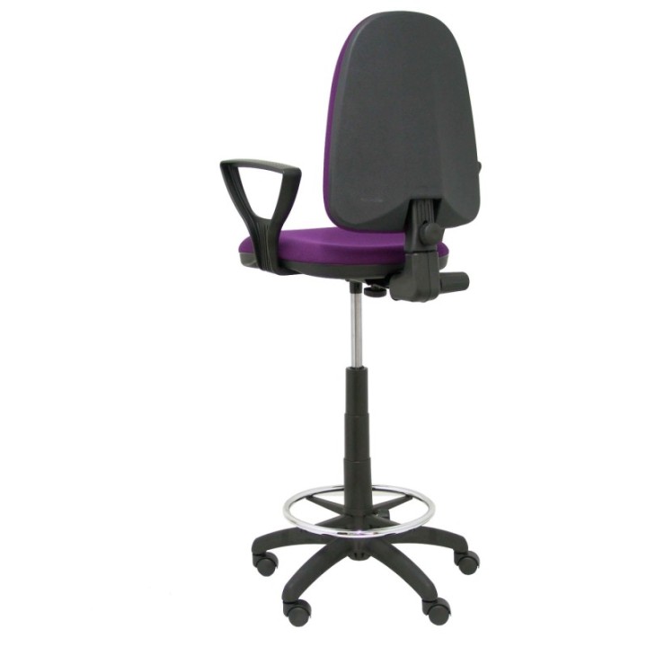 Taburete Aýna bali morado brazos fijos