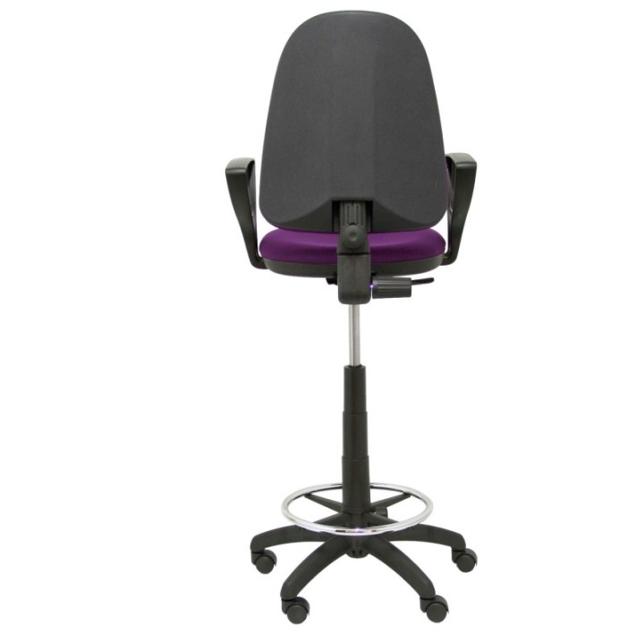 Taburete Aýna bali morado brazos fijos