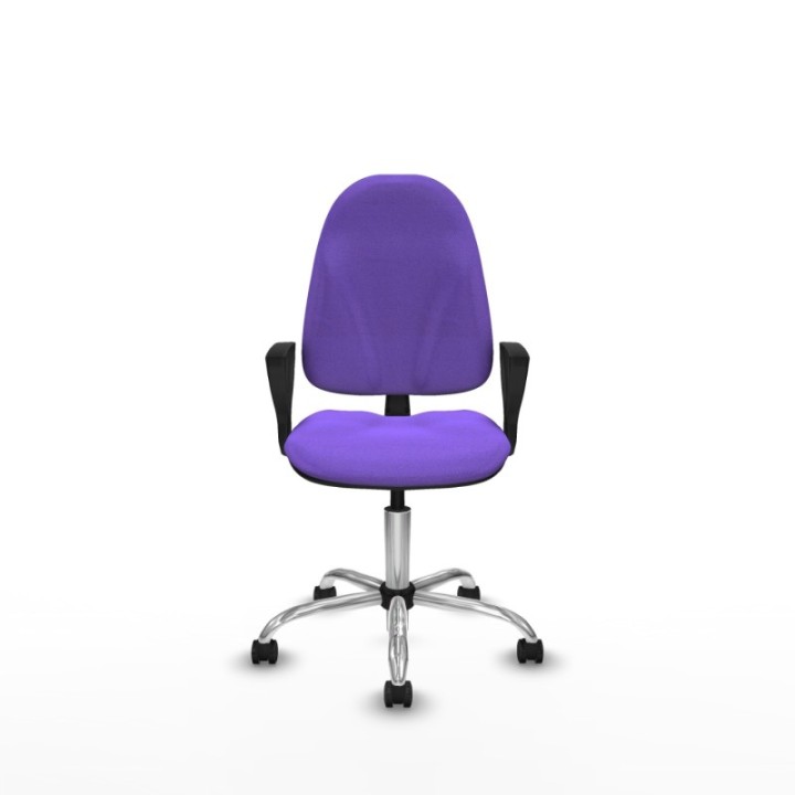 Algarra CP bali lila brazos fijos base cromada ruedas engomadas 50mm