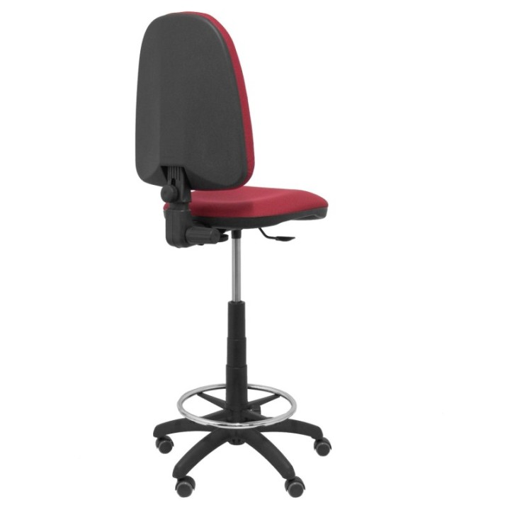 Taburete Aýna bali granate ruedas de parqué