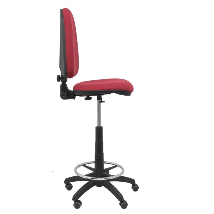 Taburete Aýna bali granate ruedas de parqué