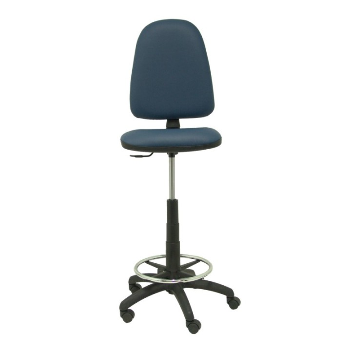 Taburete Aýna similpiel azul marino