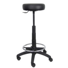 Taburete Tolosa similpiel negro