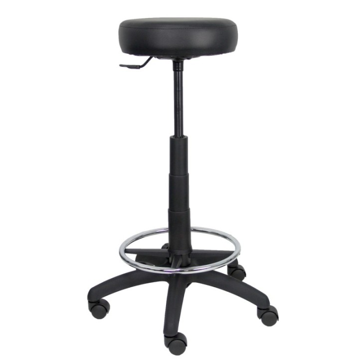 Taburete Tolosa similpiel negro