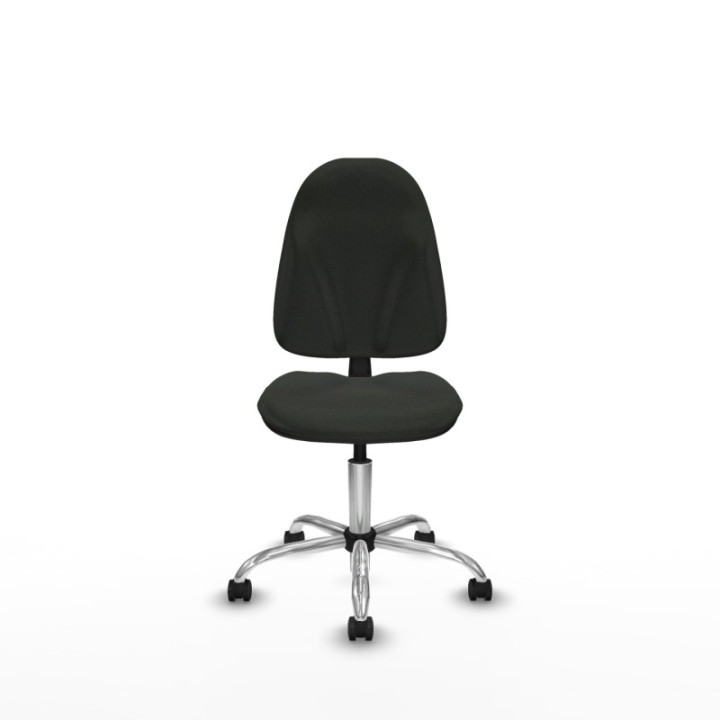 Algarra CP bali negro  base cromada ruedas autofrenantes 50mm