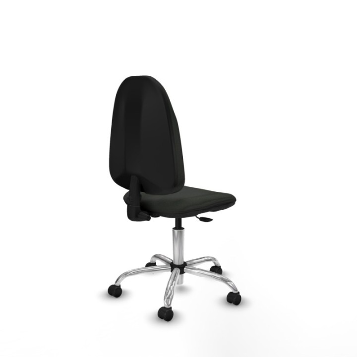 Algarra CP bali negro  base cromada ruedas autofrenantes 50mm