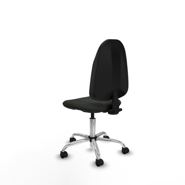 Algarra CP bali negro  base cromada ruedas nailon 50mm