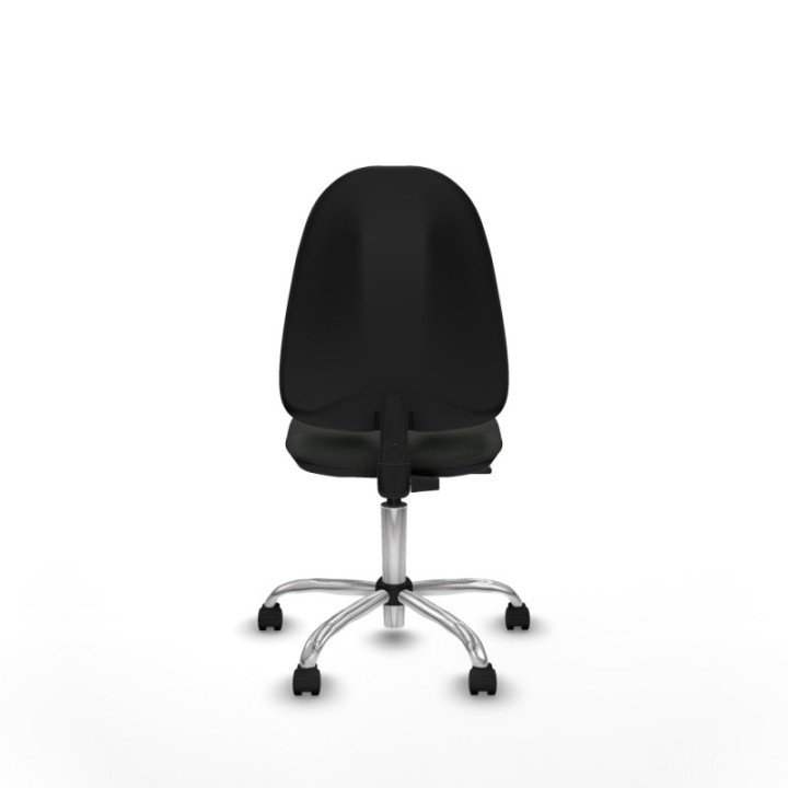 Algarra CP bali negro  base cromada ruedas nailon 50mm