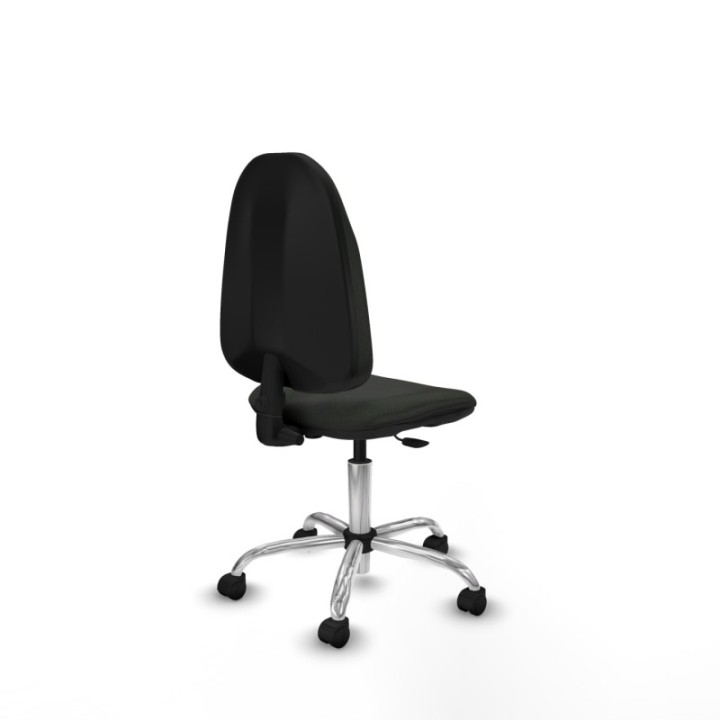 Algarra CP bali negro  base cromada ruedas nailon 50mm