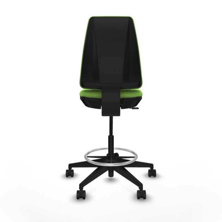 Taburete Elche CP bali pistacho base piramidal ruedas 65mm nailon