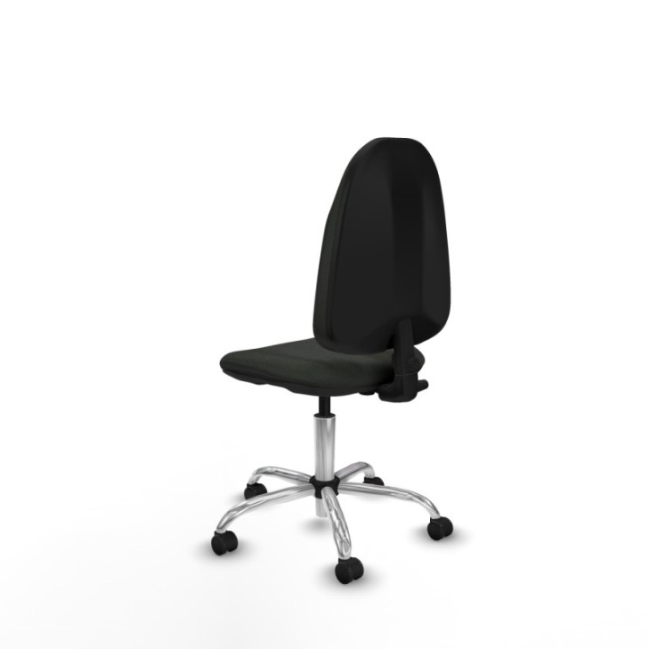 Algarra CP bali negro  base cromada ruedas engomadas 50mm