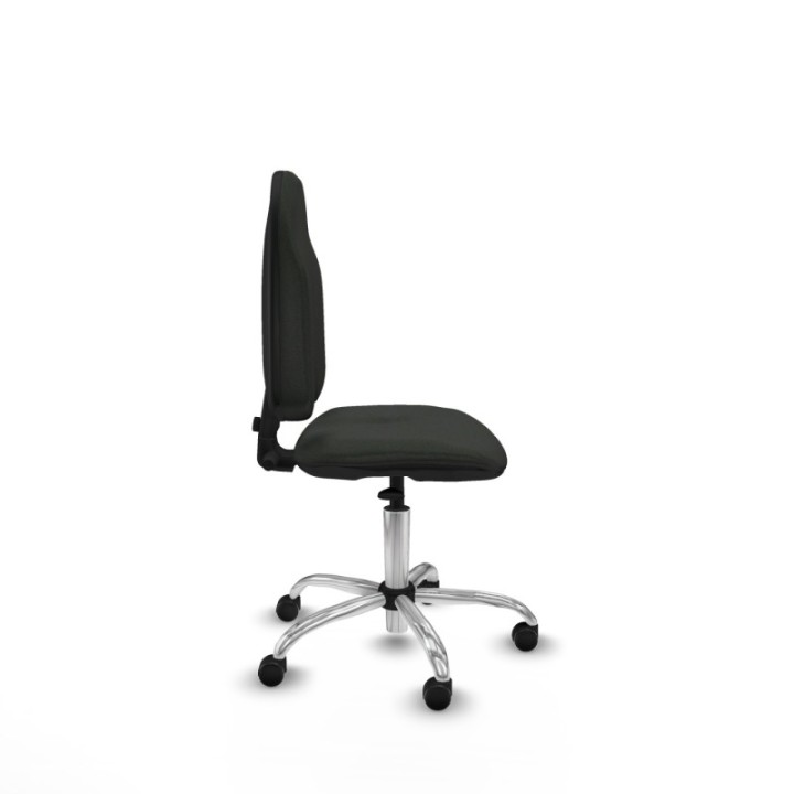 Algarra CP bali negro  base cromada ruedas engomadas 50mm