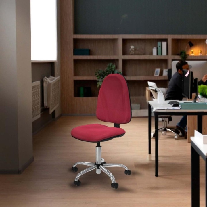 Algarra CP bali negro  base cromada ruedas engomadas 50mm