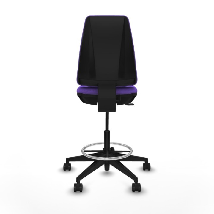 Taburete Elche CP bali lila base piramidal ruedas 65mm nailon