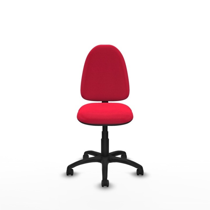 Aýna CP bali rojo sin brazos base poliamida ruedas engomadas 50mm