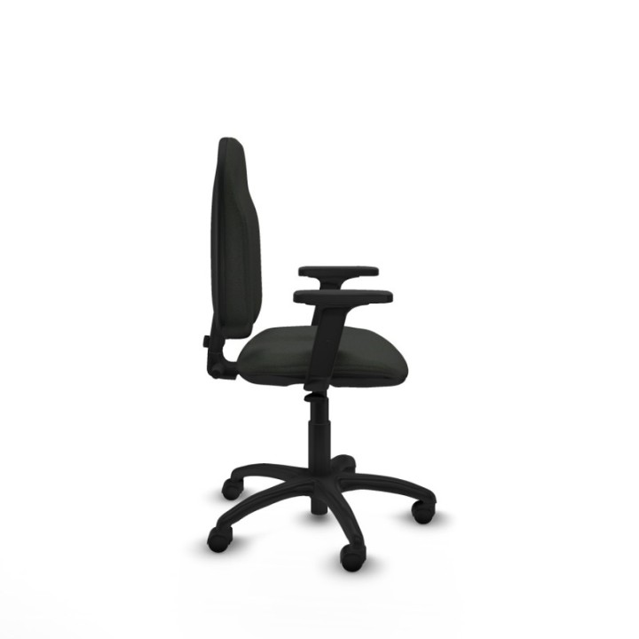 Algarra CP bali negro brazos 2D base poliamida ruedas nailon 50mm