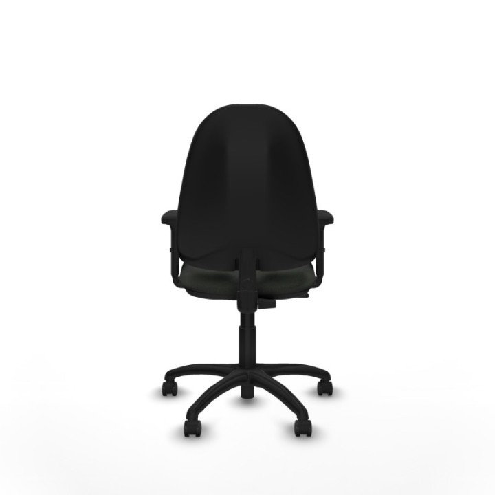 Algarra CP bali negro brazos 2D base poliamida ruedas engomadas 50mm