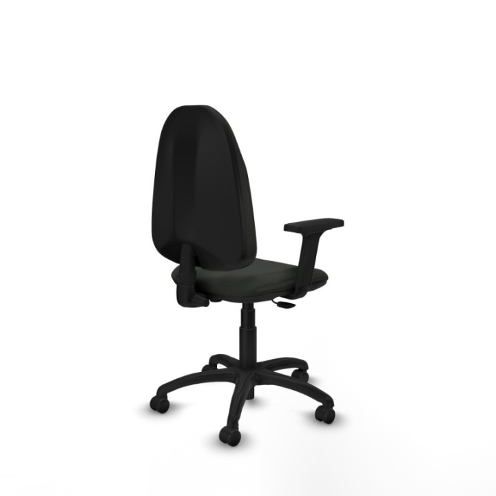 Algarra CP bali negro brazos 2D base poliamida ruedas engomadas 50mm